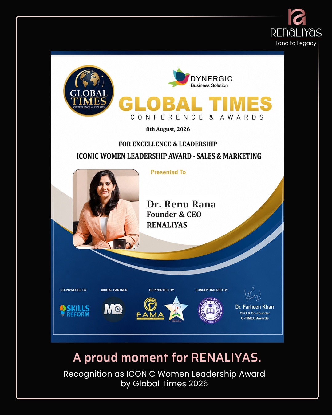 Iconic Women Leadership Award by Global Times 2026